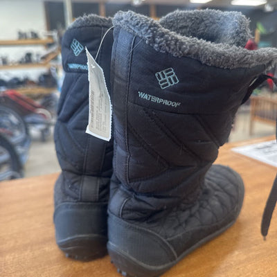 Columbia - Youth Black Insulated Winter Boots- MSRP $110: black-children-6