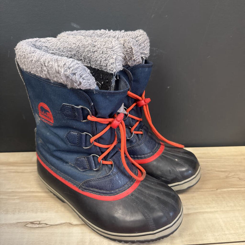 SOREL- Youth Waterproof Winter Boots- MSRP$110: Black/Navy-children-6