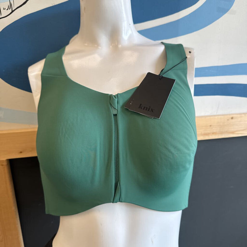 Knix - Catalyst Front Zip Sports Bra- MSRP $88: peppermint-girls-7+