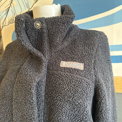 Columbia - Women's Long Black Fleece Jacket- MSRP$98: black-women-MD