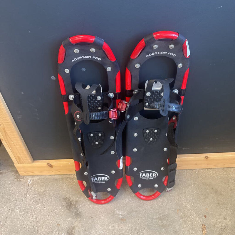 Faber - Mountain Trail Pro Snowshoes- MSRP $220: black, red-unisex-