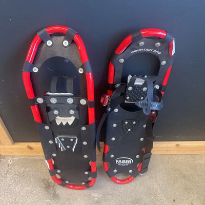 Faber - Mountain Trail Pro Snowshoes- MSRP $220: black, red-unisex-