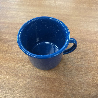 Blue Speckled Enamel Mug: blue-unisex-