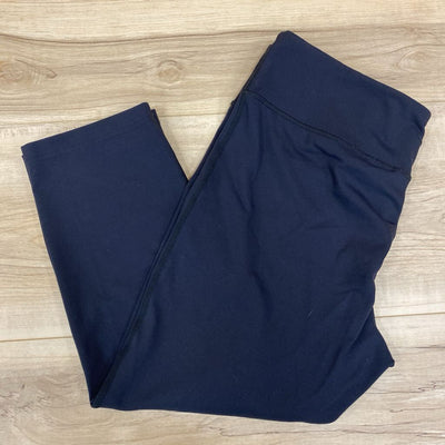 Diadora -Women's Athletic Cropped Leggings: NAVY-women-lg
