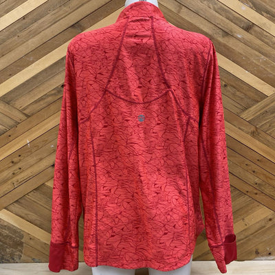 Mondetta - Women's Athletic Zip Jacket : red Pink-women-XL