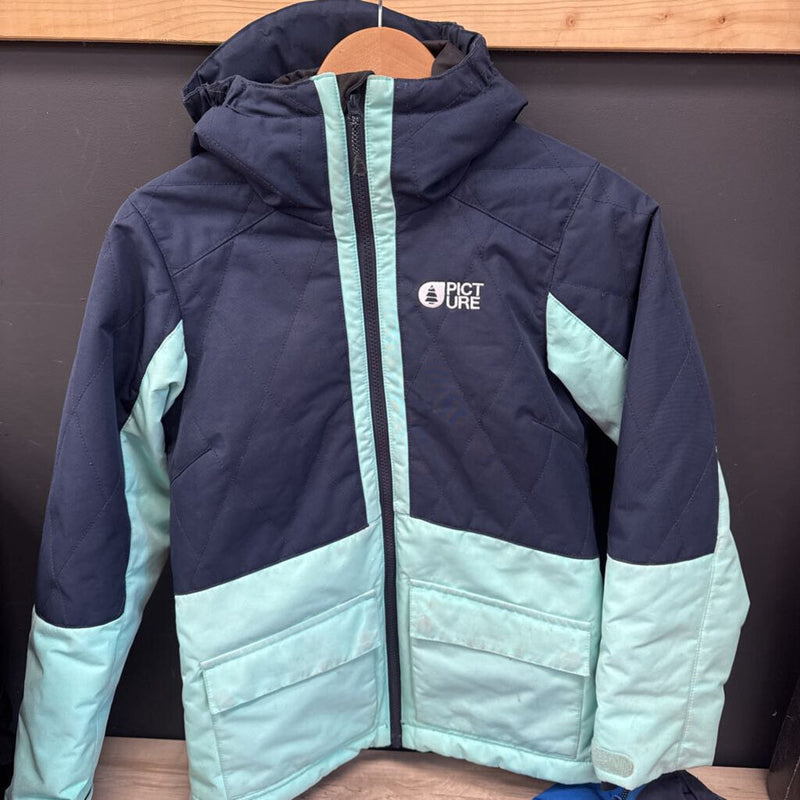 Picture Organic Clothing - Kids Friends Line Jacket -MSRP$210: navy/green-children-12