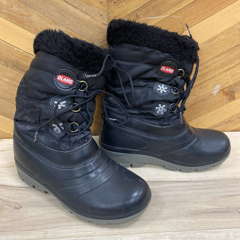 Olang- Youth Waterproof Winter Boots- MSRP $130: black-children-35