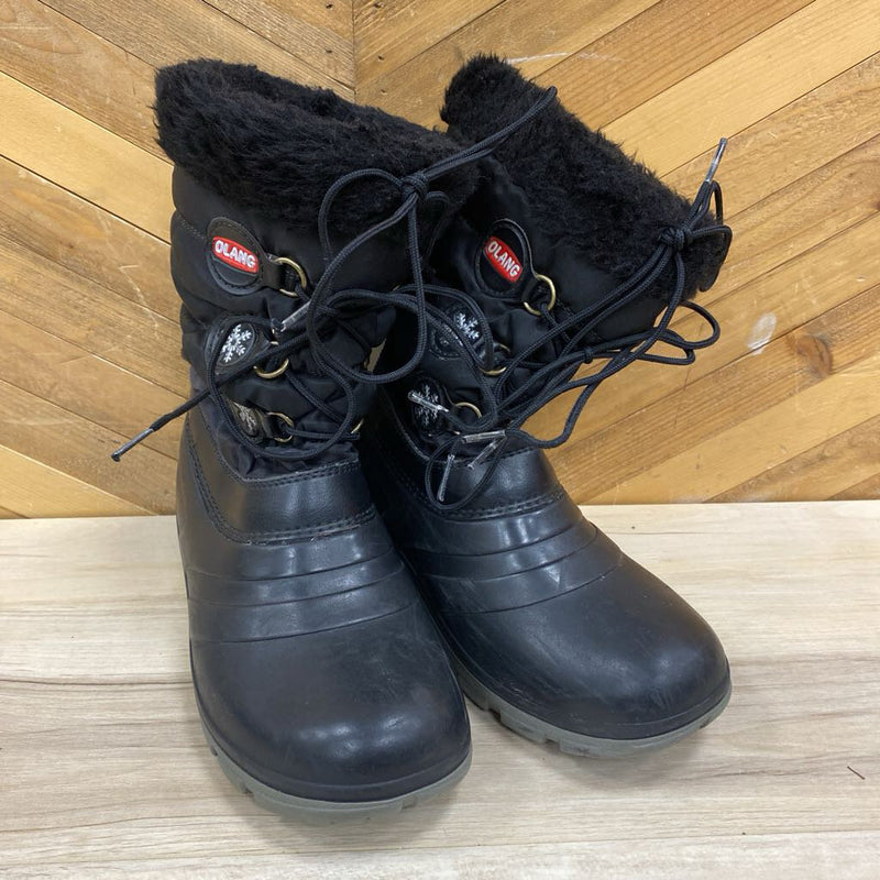Olang- Youth Waterproof Winter Boots- MSRP $130: black-children-35