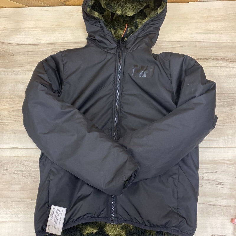 Helly Hansen- Kids Black Zip-Up Jacket with Fleece Lining- MSRP $110: Black-children-7Y
