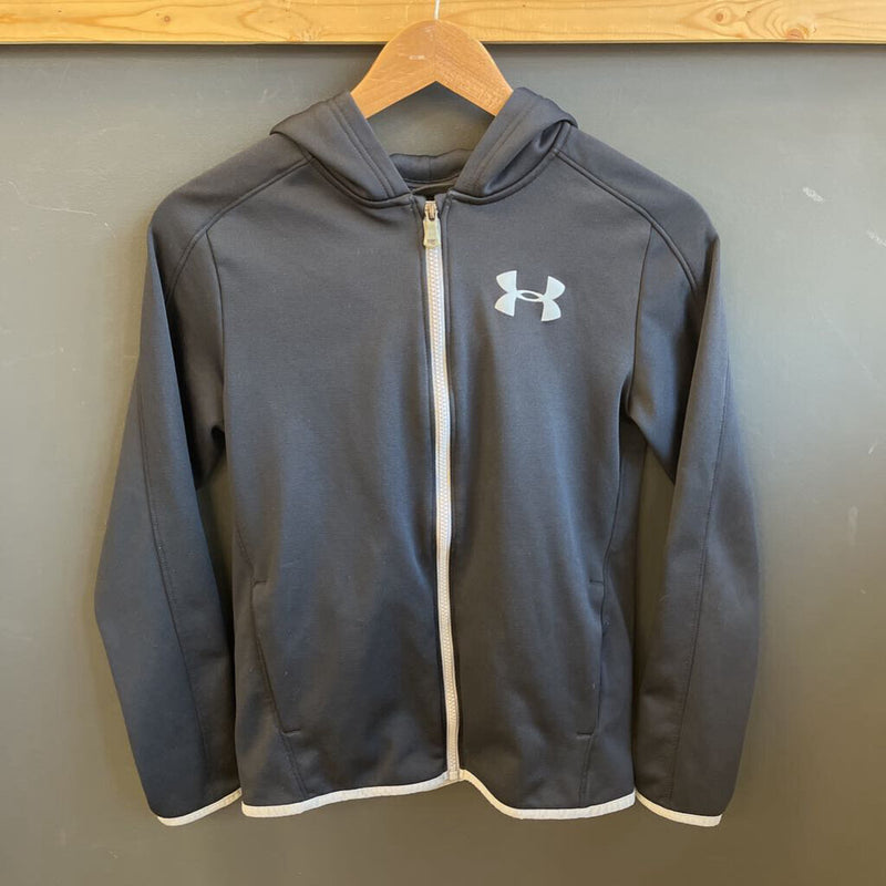 Under Armour- Youth Black Hoodie: black-unisex-LGY
