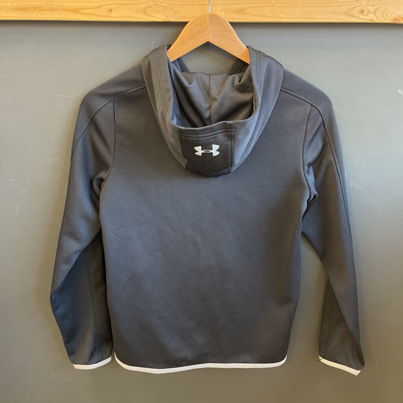 Under Armour- Youth Black Hoodie: black-unisex-LGY