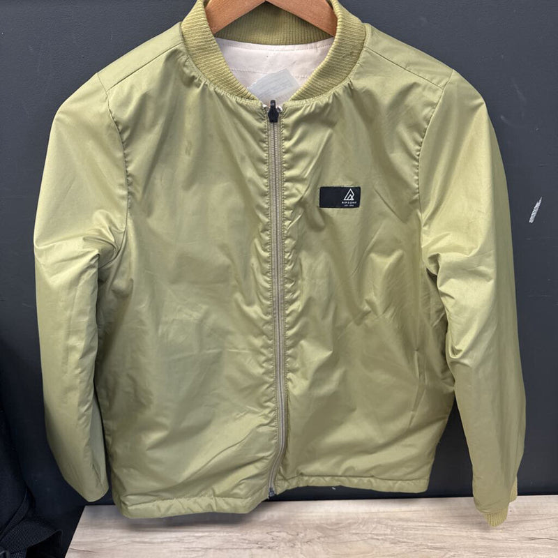 Ripzone - Youth Reversible Bomber Jacket - MSRP comp $50 : Green/Beige-children-LG Y
