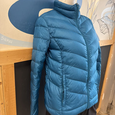 Alpinetek - Women's Down Puffer Jacket : Blue-women-SM