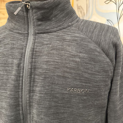 Karbon - Men's Full-Zip Fleece Jacket - MSRP comp $120: Black-men-2XL