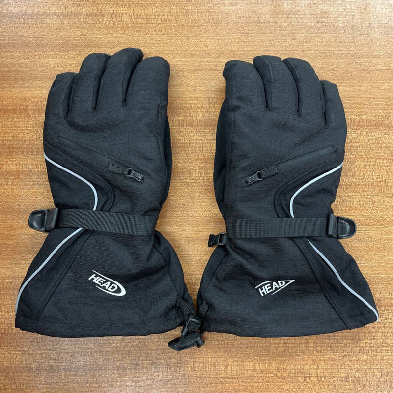 Head - Adult Waterproof and Breathable Insulated Gloves: Black-unisex-XL
