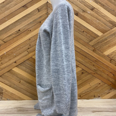 Minimum - Women's Open Soft Knit Cardigan - MSRP comp $130: Light Grey-women-MD