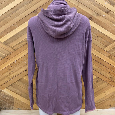 Under Armour - Women's Waffle Funnel Hoodie - MSRP $70: Purple/Pink-women-MD