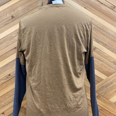 iJeans - Men's Longsleeve Tee: Brown/Grey-men-LG