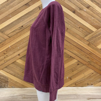 Eddie Bauer - Women's Crewneck Sweatshirt - MSRP $90: Maroon-women-MD