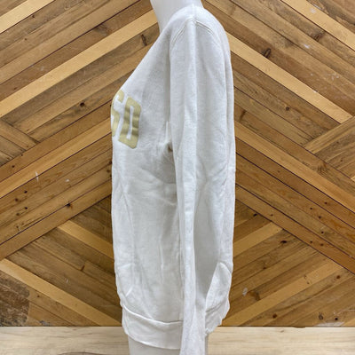 Hardpressed - Women's SSKTCHWN Crewneck Sweatshirt - MSRP comp $105: Cream/White--MD