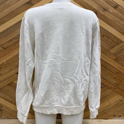Hardpressed - Women's SSKTCHWN Crewneck Sweatshirt - MSRP comp $105: Cream/White--MD