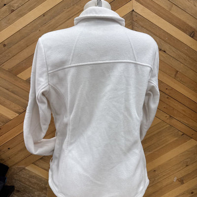 Columbia - Women's Zip Up Heavy Fleece - MSRP $100: White-women-LG