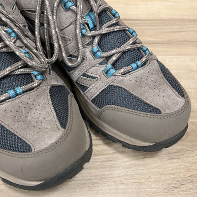 Columbia - Women's Crestwood Hiking Shoes - MSRP $120: Grey/Blue/Brown-women-W12