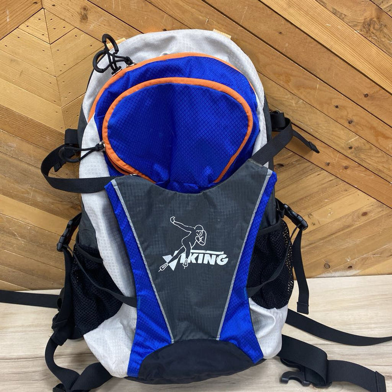 Viking - Backpack: Grey/Blue/Orange-unisex-