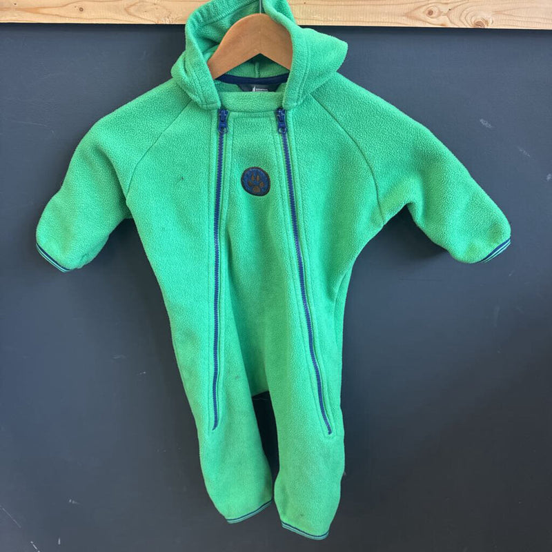 MEC - Fleece Bunting Suit - MSRP $60: Green/Blue-children-12M