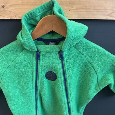 MEC - Fleece Bunting Suit - MSRP $60: Green/Blue-children-12M