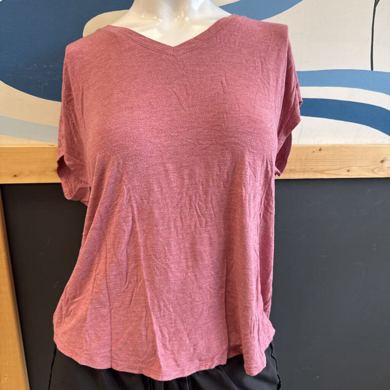 Denver Hayes - Women’s Short Sleeve Top: pink-women-MD