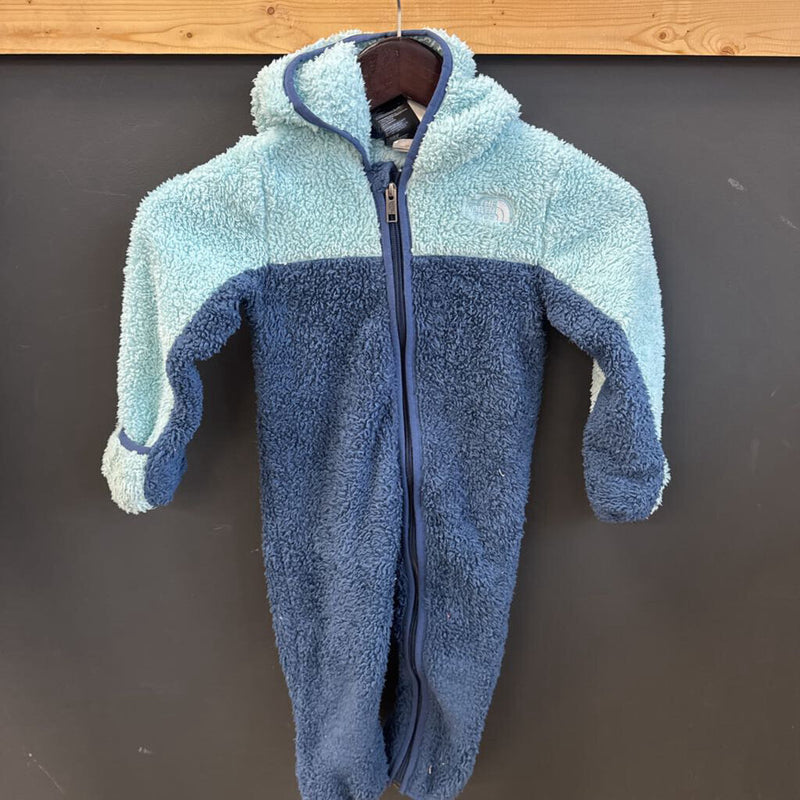 The North Face - Babi Teddy Fleece Bunting Suit - MSRP comp $115: Blue-infant-18-24 Months