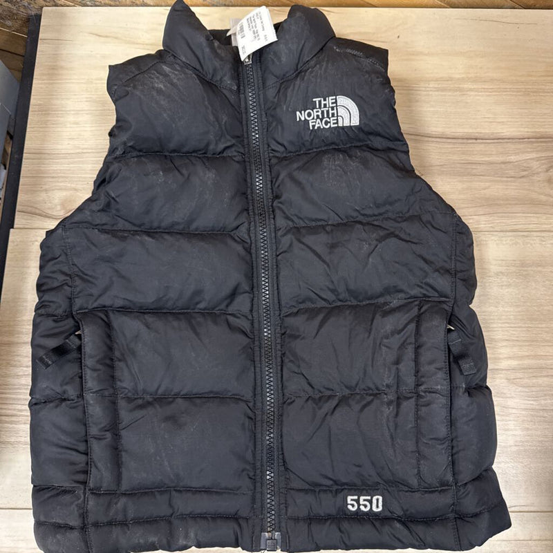 The North Face - Kids 550 Fill Insulated Vest- MSRP $160: Black/White-children-5Y
