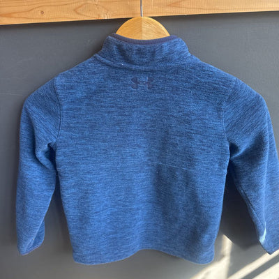 Under Armour - Children's Zip Fleece Sweater - MSRP $39: Blue-children-5Y