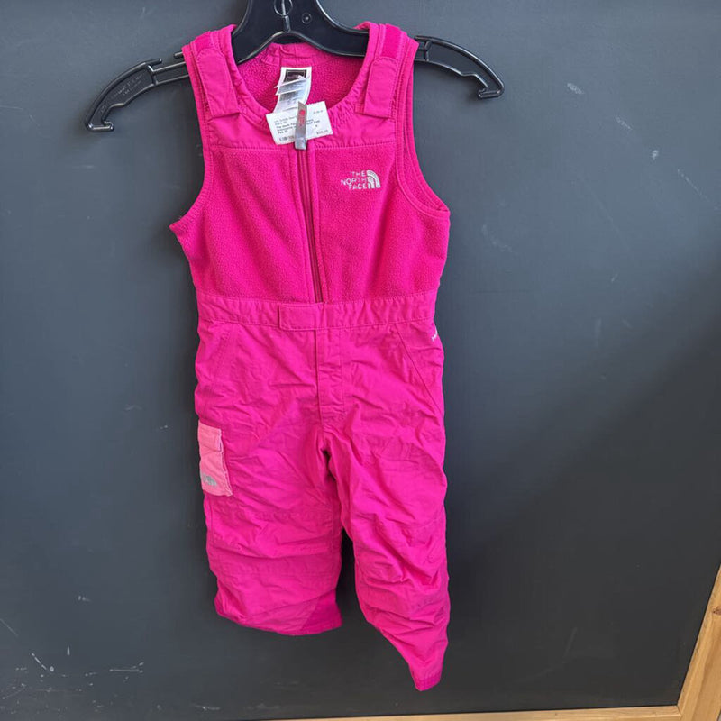 The North Face - Childrens Snowpants w/bib - MSRP $145: Pink-children-3T