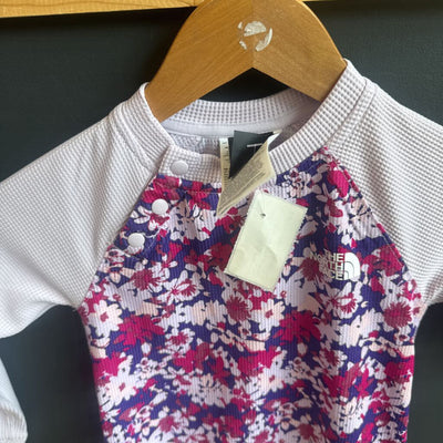 The North face - Baselayer Waffle Onesie - MRP$65: Purple/Pink-infant-18-24M