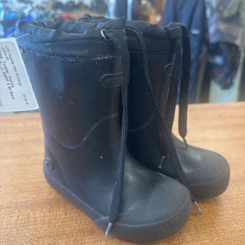 Viking- Toddler Thermo Winter Boot- MSRP $ 80: Black -children-7T