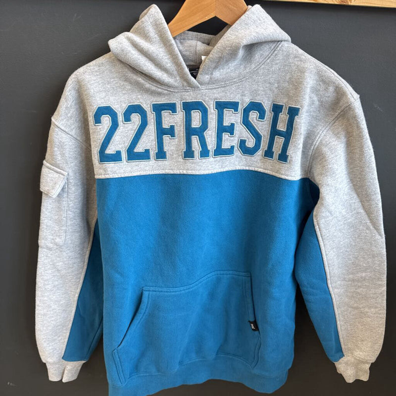 22 Fresh - Youth Hodie - MSRP $79: Grey Blue -children-XLY
