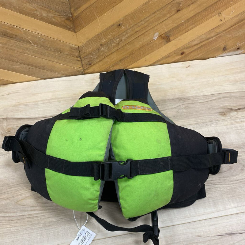 Astral - Otter Youth Paddling PFD - MSRP $200: Green/Black/Grey-children-50-90lbs