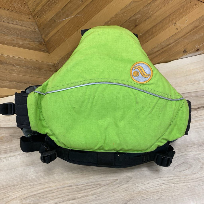 Astral - Otter Youth Paddling PFD - MSRP $200: Green/Black/Grey-children-50-90lbs