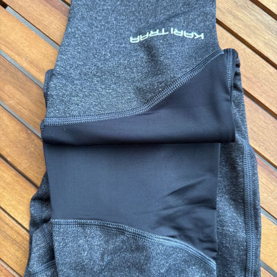 KarTraa- Women's Julie High Waist Tights- MSRP $75: black-women-LG