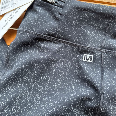 Merrell - Women's Trail Running Leggings- MSRP $120: Black with Reflective Spots-women-LG
