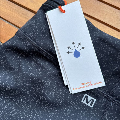 Merrell - Women's Trail Running Leggings- MSRP $120: Black with Reflective Spots-women-LG