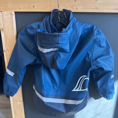 Didriksons - Children's Rain Jacket - MSRP $120: Blue-children-120 6/7