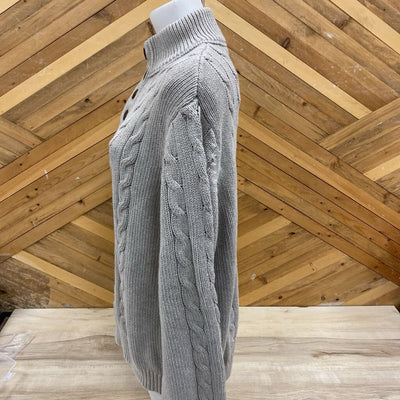 Eddie Bauer - Women's Knit Sweater - MSRP $130: Grey-women-2XL