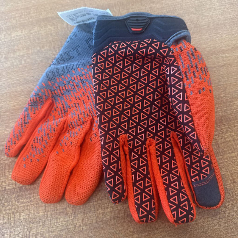 Dura Knit Firm Grip Work Gloves- MSRP $32 : orange, gray-unisex-