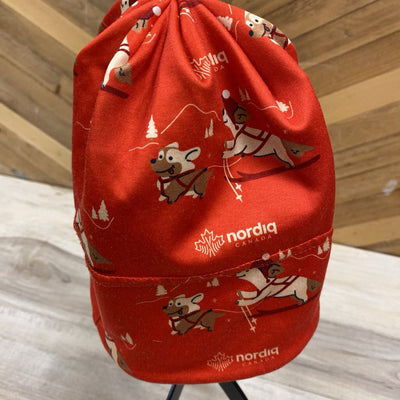 Swix - Red Dog Print Hat: red-unisex-