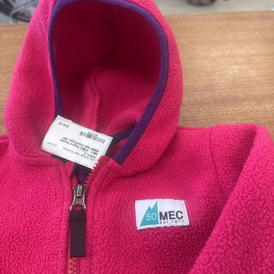 MEC - Infant Fleece Hoodie- MSRP $45: Pink/Purple-infant-18M