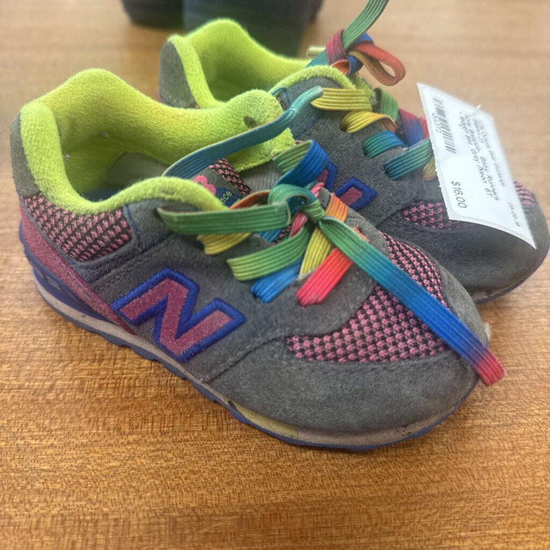 New Balance- Baby Runners - MSRP $64 : Grey /Neon -infant-6T