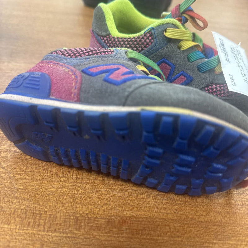 New Balance- Baby Runners - MSRP $64 : Grey /Neon -infant-6T